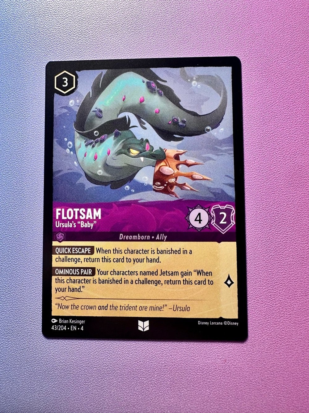 flotsam [little mermaid] - 43/204 (uncommon) — lorcana: ursula’s return